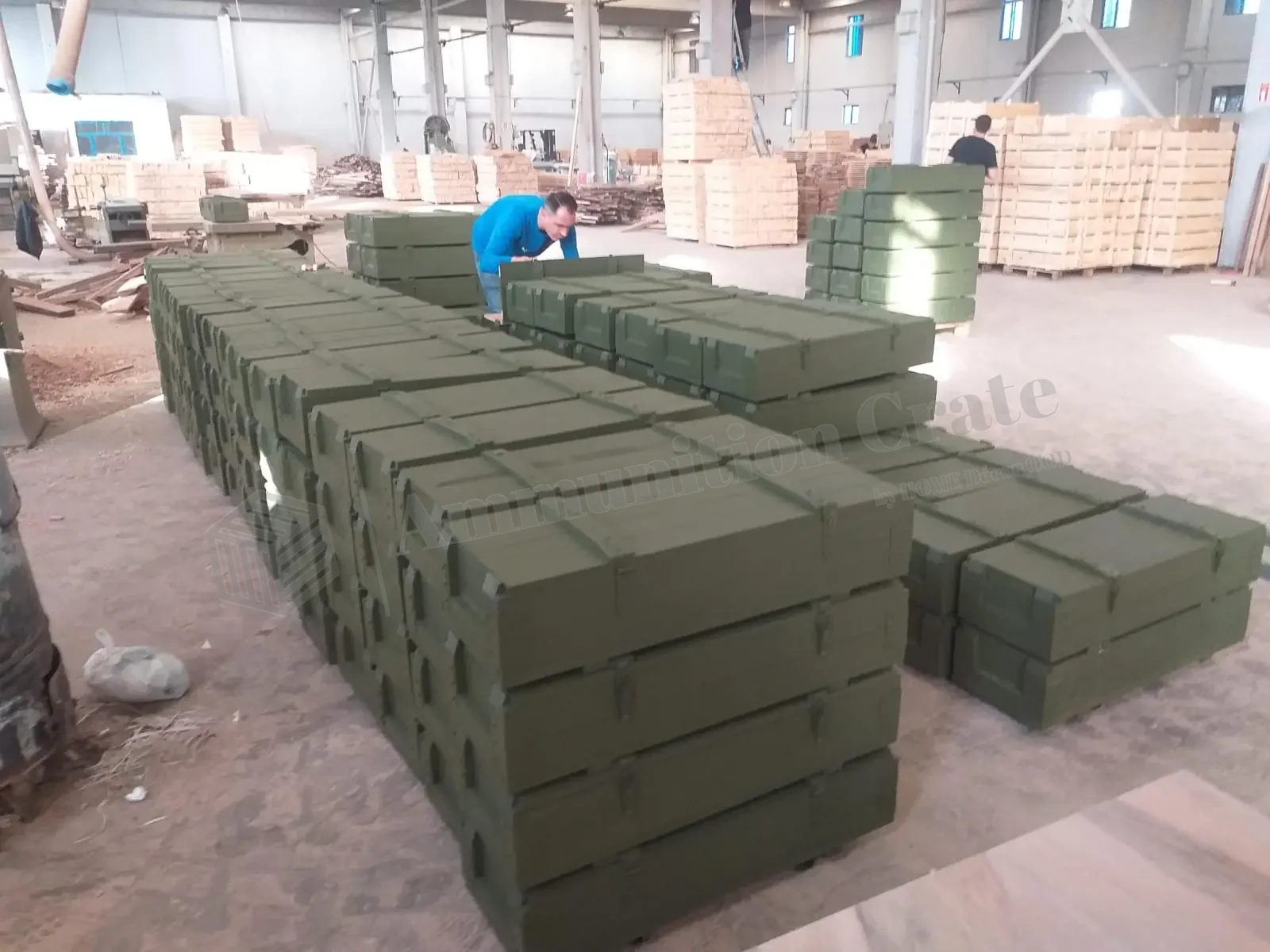 Wooden ammunition crate manufacturing process 03