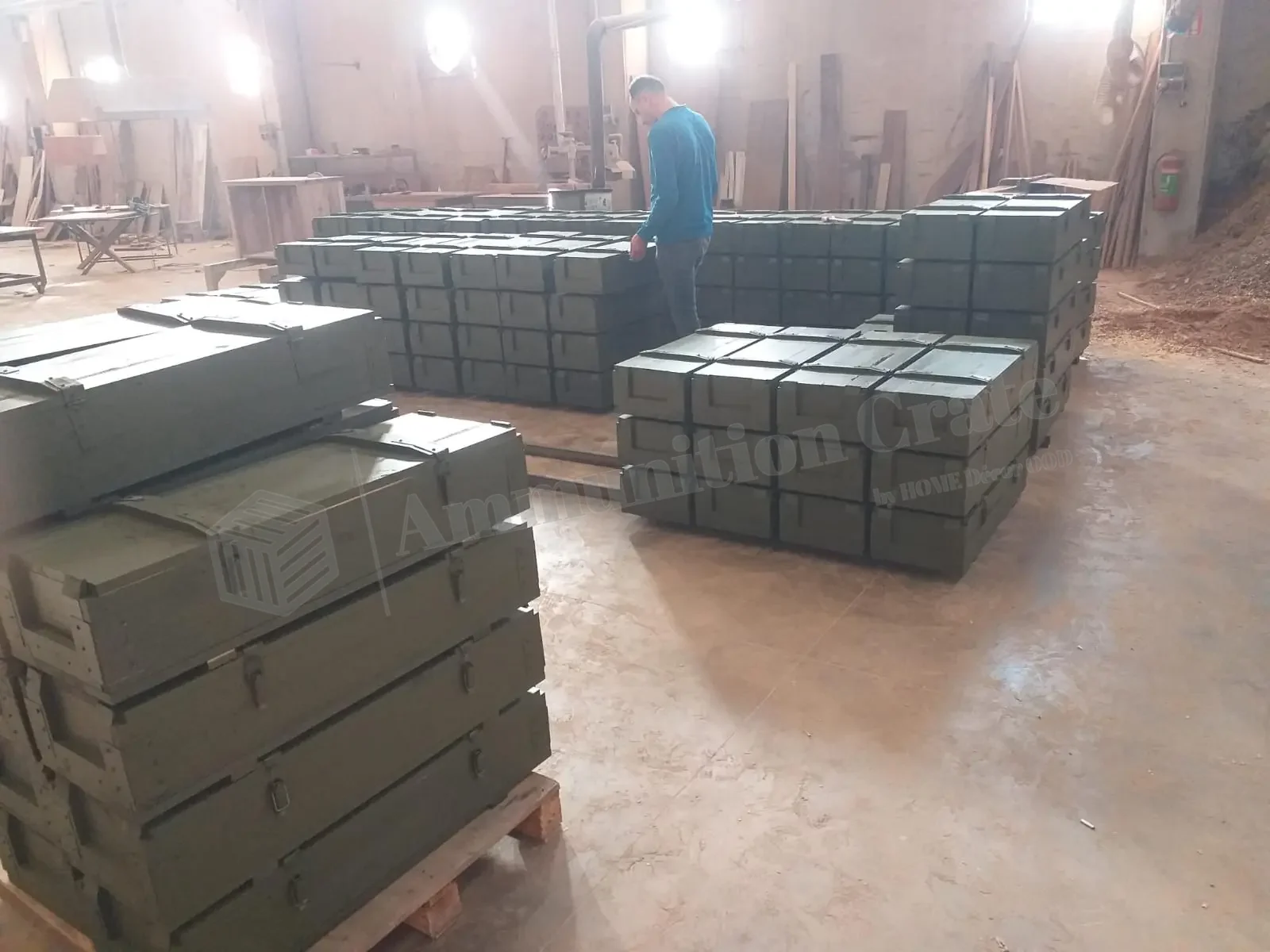 Wooden ammunition crate manufacturing process 12